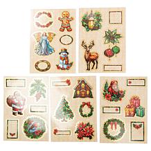 Craft Buddy Festive Stained Glass Card Kit - Set of 30