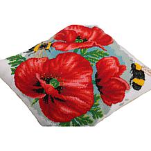 Craft Buddy Poppies Cross-Stitch Cushion Kit