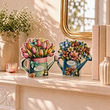 Craft Buddy Sunny Day Floral Watering Can Shaped Card Kit