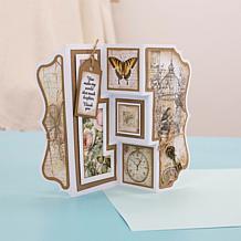 Crafter's Companion Distressed Florals 12" x 12" Paper Pad - 24 Sheets