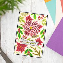 Crafter's Companion Festive Winter Emboss Folder, Die & Stamp Set of 2