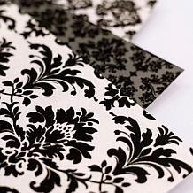Crafter's Companion Flocked Damask 12" x 12" Paper Pad - 24 Sheets