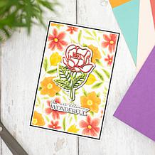 Crafter's Companion Floral & Butterfly Emboss Folder, Die & Stamp S...