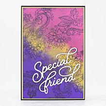 Crafter's Companion Pearl Powder Stamp and Stencil Set