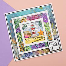 Crafter's Companion Seascape and Floral Fancy Frame Create-A-Card Dies