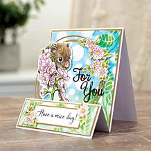 Crafter's Companion Sheena Garden Visitors Stamp & Die Set - Mouse