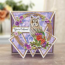 Crafter's Companion Sheena Garden Visitors Stamp & Die Set - Owl