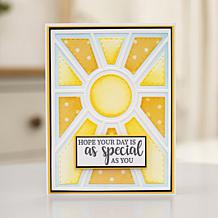 Crafter's Companion Star and Sunbeam Patchwork Create-A-Card Dies 