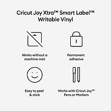 Cricut Joy Xtra Smart Vinyl Writable Vinyl – Permanent (3 ct)