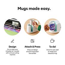 Cricut® Mug Press Kit with Mugs, Tape, Mat and Infusible Ink