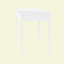 Crisp-White, 2-Drawer Writing Desk