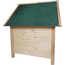 CritterSitters 41"T Outdoor Raised Log Cabin Style Pet House - Natural