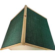 CritterSitters 41"T Outdoor Raised Log Cabin Style Pet House - Natural