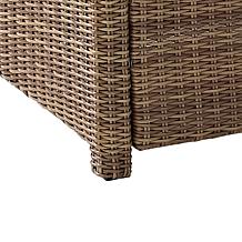 Crosley Bradenton Conversation Set Sangria/Weathered Brown - 5 Piece