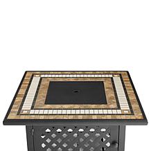 Crosley Bradenton Wicker Conversation Set Navy/Weathered Brown-5 Piece