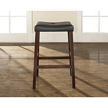 29" Upholstered Saddle Stool