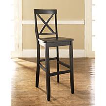 Crosley Furniture X-Back 2-piece 30" Bar Stool Set - Black