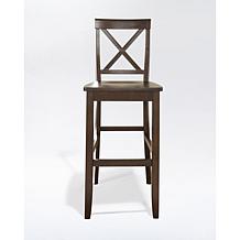 Crosley Furniture X-Back 2-piece 30" Bar Stool Set - Mahogany
