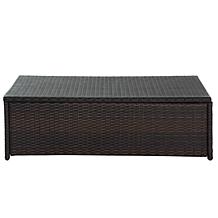 Crosley Palm Harbor Outdoor Wicker Glass Top Table