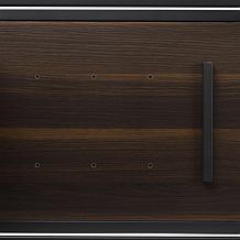 Crosley Provo Record Storage Console Matte Black & Brown