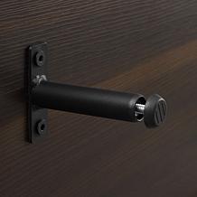 Crosley Provo Record Storage Console Matte Black & Brown