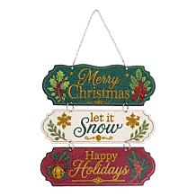 Crystal Art® Christmas Sentiment Hanging Sign