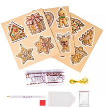 Crystal Art® Gingerbread Keepsakes Hanging Decorations - Set of 12