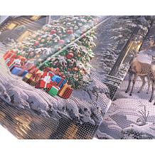 Crystal Art Triptych Canvas - Snowfall Lodge
