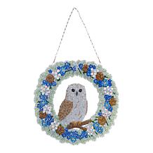Crystal Art Winter Hanging Decorations - Set of 2