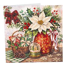 Crystal Art® Winter Poinsettia Papercraft Card Kit
