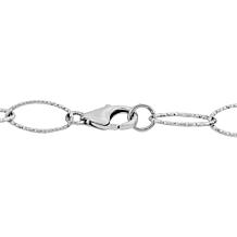 Cultured Freshwater Pearl Station Oval Link Chain Necklace