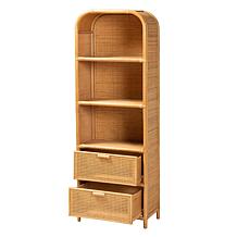 Curacao Rattan Bookcase 23.2" W x 13.8" D x 67.7" H