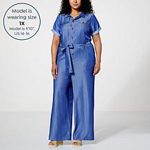 Curations x Sarah Anderson Belted Utility Jumpsuit