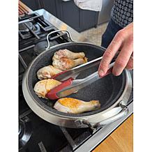 Curtis Stone 12" DuraPan+ Nonstick Stainless Steel Multipurpose Pan