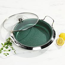 Curtis Stone 12" DuraPan+ Nonstick Stainless Steel Multipurpose Pan