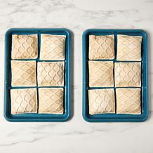 Curtis Stone 12ct Salmon Wellington w/Spinach, Lemon and Cheddar Sauce