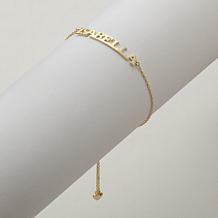 Curved Plate Adjustable Name Bracelet