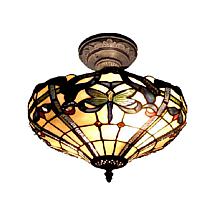 Dale Tiffany Cabrini Semi-Flush, Ceiling-Mounted Lamp