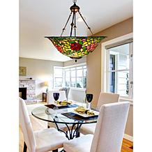 Dale Tiffany Rose Bush Inverted Tiffany Hanging Fixture