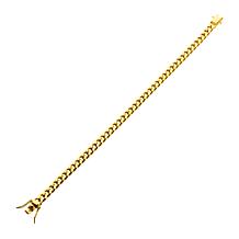 Dante Men's Gold PVD Stainless Steel 6mm Miami Cuban Link Bracelet