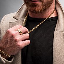 Dante Men's Gold PVD Stainless Steel 8mm Miami Cuban Chain