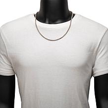 Dante Men's Stainless Steel 4mm Wheat Chain