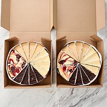 David's Cookies (2) 4 lb NY Style Scratch Cheesecakes: Holiday Sampler