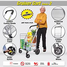 dbest Cruiser Cart with 10 Reusable Shopping Bags & Germ Guard Cover