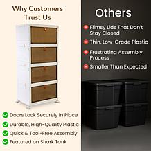 dbest Quik Box Sport Stackable Storage Bin with Wheels