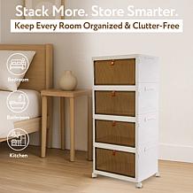 dbest Quik Box Sport Stackable Storage Bin with Wheels