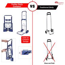 dbest Trolly Dolly Rolling Compact Shopping Cart