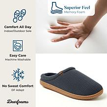 Dearfoams Men's Breathable Lightweight Memory Foam Slipper - Case