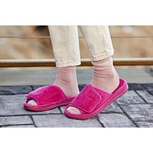 Dearfoams Women's Adjustable Indoor/Outdoor Terry Slide Slipper
