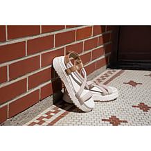 Dearfoams Women's Casual Adjustable Strap Platform Sandal - Daylen